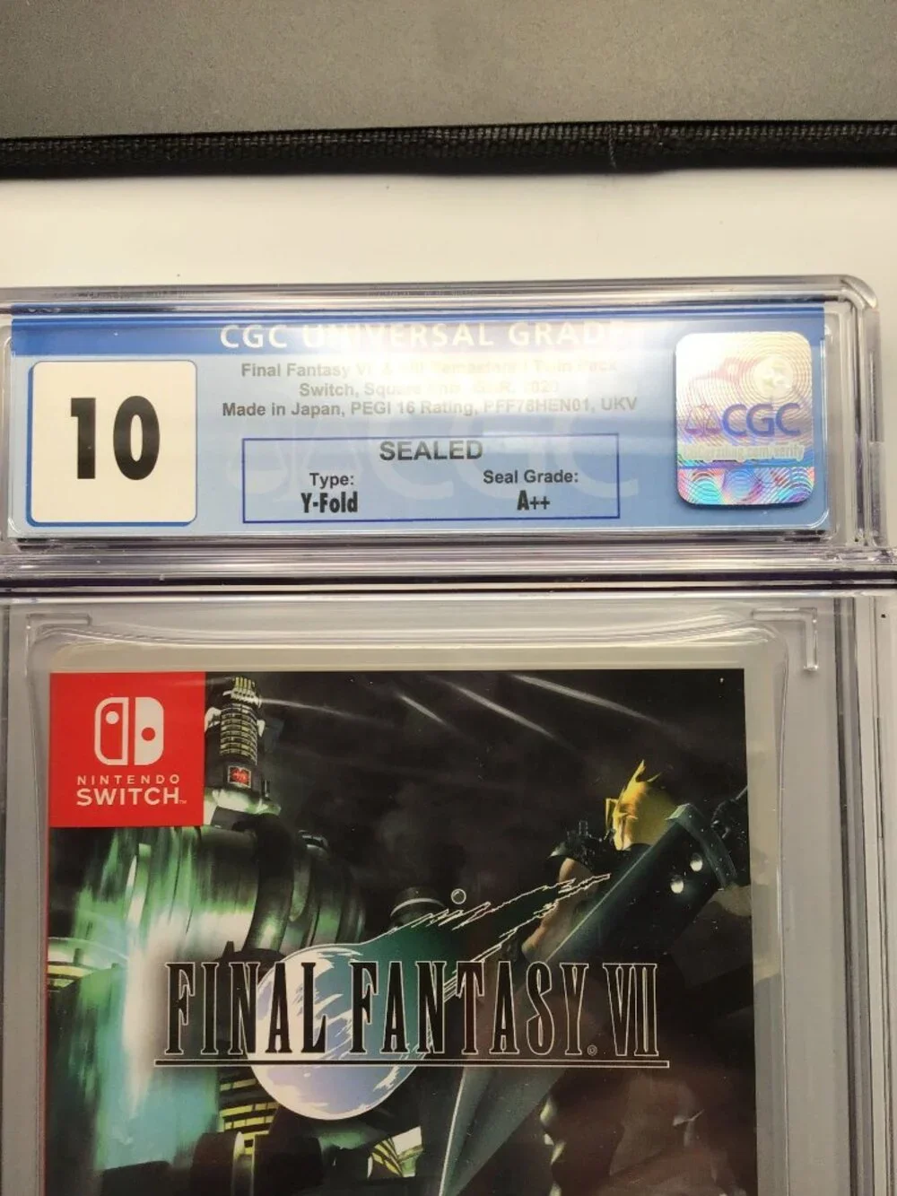 Final Fantasy VII & VIII Twin Pack CGC 10 A++ Sealed Nintendo Switch Brand New!!